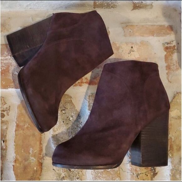 Jeffrey Campbell Hanger Brown Leather Ankle Boots size 7 - Picture 2 of 11